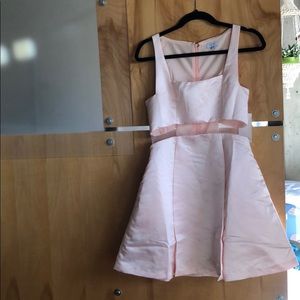 BNWT blush pale pink TOBI a-line sheer panel dress